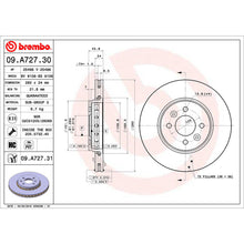 Load image into Gallery viewer, Clio Front Brake Discs x2 Fits Dacia Renault Captur Scenic Brembo 09A72731
