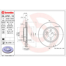 Load image into Gallery viewer, Front Brake Disc x2 280mm Fits Mini R56 R55 R57 R58 R59 Brembo 09A76111