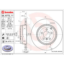Load image into Gallery viewer, Rear Brake Disc x2 365mm Fits Land Rover Range Rover Brembo 09A77211