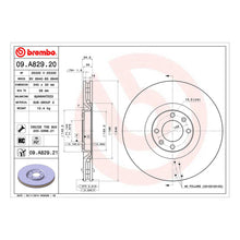 Load image into Gallery viewer, 308 GTi Front Brake Discs x2 340mm Fits Citroen DS4 DS5 Peugeot Brembo 09A82921
