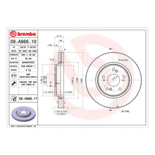 Load image into Gallery viewer, CRV Front Brake Discs x2 293mm Fits Honda Brembo 09A86611