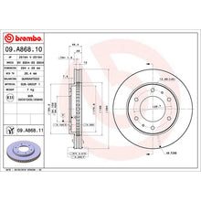Load image into Gallery viewer, Front Brake Disc x2 294mm Fits Fiat Mitsubishi L200 Pajero Sport Brembo 09A86811