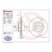 Load image into Gallery viewer, Impreza WRX Front Brake Discs x2 293mm Fits Subaru Toyota GT86 Brembo 09A92111