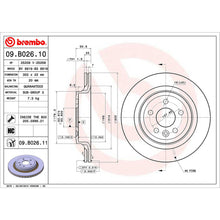 Load image into Gallery viewer, Rear Brake Disc x2 302mm Fits Volvo XC60 Brembo 09B02611