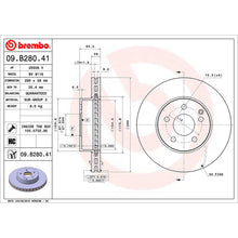 Load image into Gallery viewer, Front Brake Disc x2 295mm Fits Mercedes C E Class SLC SLK Brembo 09B28041