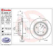 Load image into Gallery viewer, Rear Brake Disc x2 300mm Fits BMW 1 3 Series X1 Brembo 09B33821