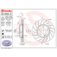 Load image into Gallery viewer, Front Brake Disc x2 295mm Fits Mercedes A B Class CLA GLA Brembo 09B43651