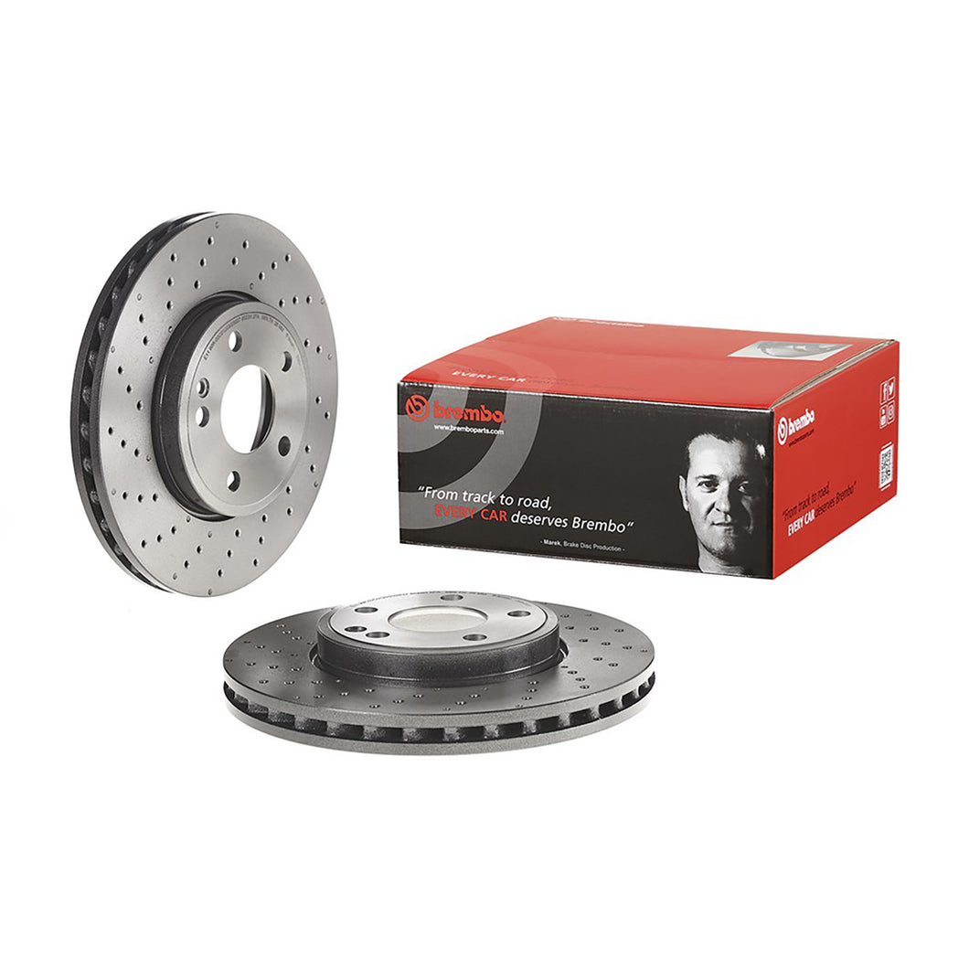 Front Brake Disc x2 295mm Fits Mercedes A B Class CLA GLA Brembo 09B43651