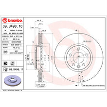 Load image into Gallery viewer, T5 T6 Front Brake Discs x2 340mm Fits VW Transporter 4Motion Brembo 09B49811