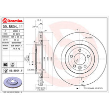 Load image into Gallery viewer, Rear Brake Disc x2 365mm Fits Land Rover Discovery Brembo 09B50411