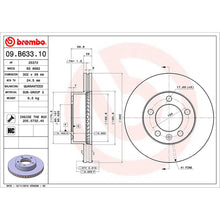 Load image into Gallery viewer, Front Brake Disc x2 302mm Fits Vauxhall Nissan Renault NV400 Brembo 09B63310