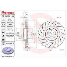 Load image into Gallery viewer, Front Brake Disc x2 360mm Fits Mercedes C E S Class Brembo 09B76951