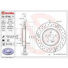 Load image into Gallery viewer, Rear Brake Disc x2 330mm Fits Mercedes A Class CLA GLA SLC SLK Brembo 09B78811