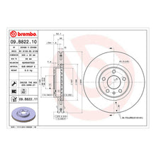 Load image into Gallery viewer, Q5 Front Brake Discs x2 320mm Fits Audi SQ5 Brembo 09B82211