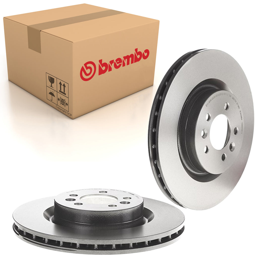 Discovery Front Brake Discs x2 Fits Land Rover Range Brembo 09B85811
