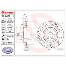 Load image into Gallery viewer, Rear Brake Disc x2 360mm Fits Mercedes AMG GT C S Class SL Brembo 09B87911