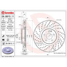 Load image into Gallery viewer, Front Brake Disc x2 350mm Fits Mercedes A Class CLA GLA Brembo 09B91311