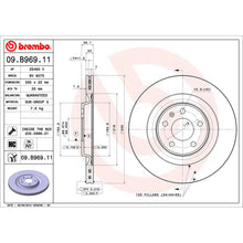Load image into Gallery viewer, Rear Brake Disc x2 330mm Fits Audi Porsche A5 A7 A8 Q5 Q7 Macan Brembo 09B96911