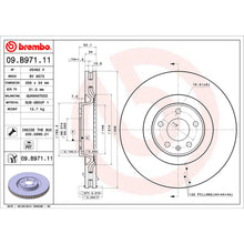 Load image into Gallery viewer, Front Brake Disc x2 356mm Fits Audi A6 A7 A8 Brembo 09B97111