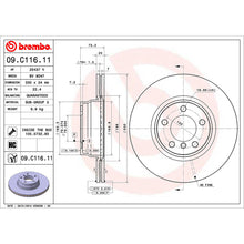 Load image into Gallery viewer, Front Brake Disc x2 330mm Fits BMW 2 3 4 Series Brembo 09C11611
