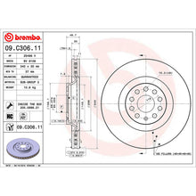 Load image into Gallery viewer, Front Brake Disc x2 340mm Fits VW Audi Seat Skoda A3 Golf Passat Brembo 09C30611