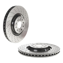 Load image into Gallery viewer, Golf GTi Front Drilled Brake Discs x2 340mm Fits Audi S3 TTS VW Brembo 09C3061X