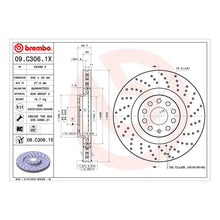 Load image into Gallery viewer, Golf GTi Front Drilled Brake Discs x2 340mm Fits Audi S3 TTS VW Brembo 09C3061X