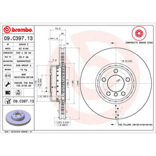 Load image into Gallery viewer, Front Brake Disc x2 340mm Fits BMW 1 2 3 4 Series Brembo 09C39713