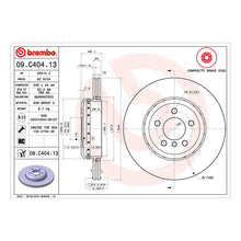 Load image into Gallery viewer, M550d Rear Brake Discs x2 345mm Fits BMW F10 F11 F12 F06 Brembo 09C40413