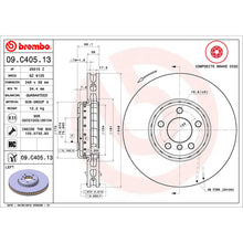 Load image into Gallery viewer, Front Brake Disc x2 348mm Fits BMW 5 6 7 Series Brembo 09C40513