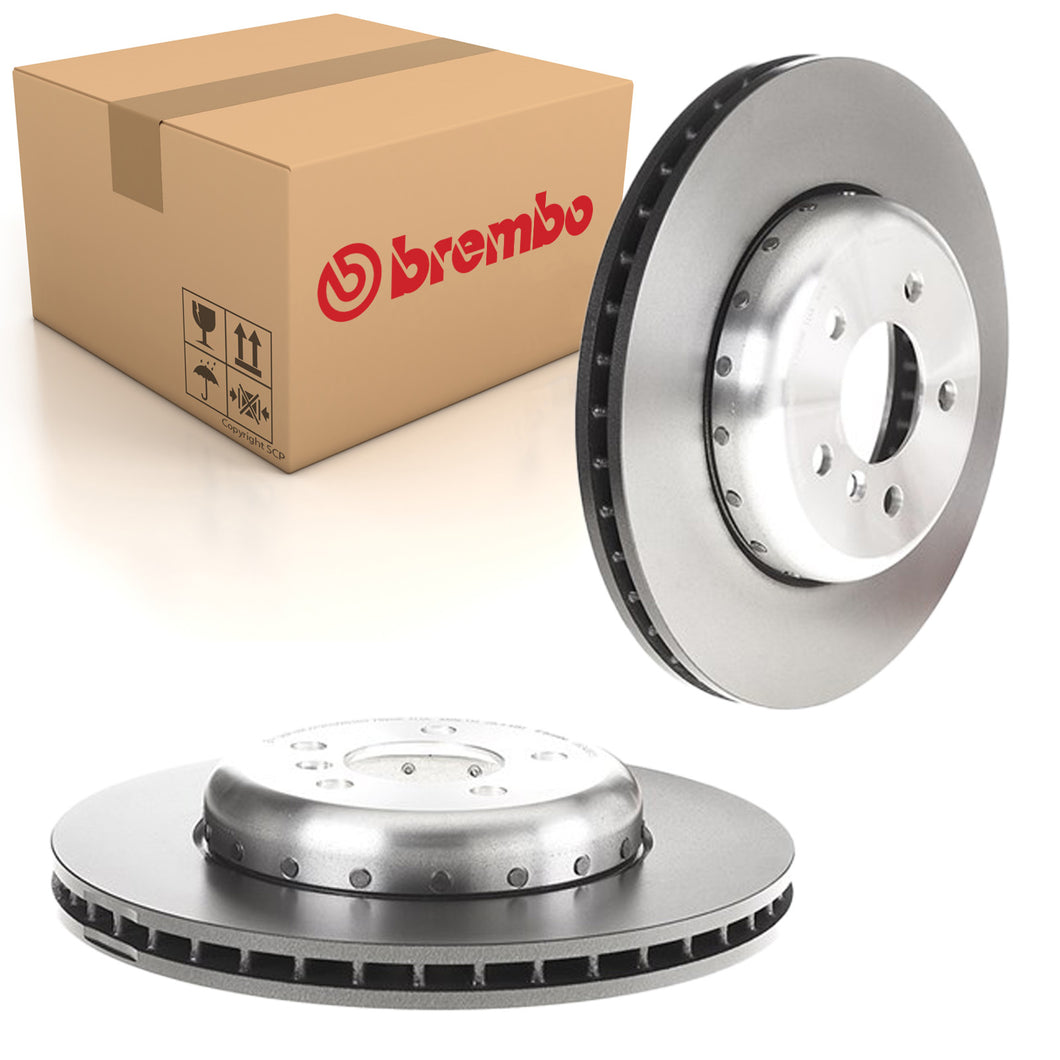 535i Front Brake Discs x2 348mm Fits BMW F10 F11 F12 F13 Brembo 09C40913