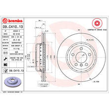 Load image into Gallery viewer, Front Brake Disc x2 330mm Fits BMW 5 Series Brembo 09C41013