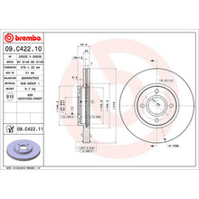 Load image into Gallery viewer, Front Brake Disc x2 278mm Fits Ford Fiesta B-Max Fiesta Brembo 09C42211