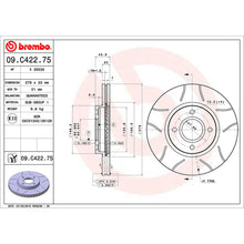 Load image into Gallery viewer, Front Brake Disc x2 278mm Fits Ford Fiesta B-Max Fiesta Courier Brembo 09C42275