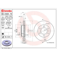 Load image into Gallery viewer, Front Brake Disc x2 302mm Fits Ford Mazda Ranger BT-50 Brembo 09C42411