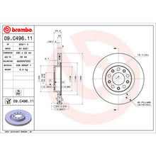 Load image into Gallery viewer, Rear Brake Disc x2 292mm Fits Alfa Romeo Giulia Brembo 09C49611