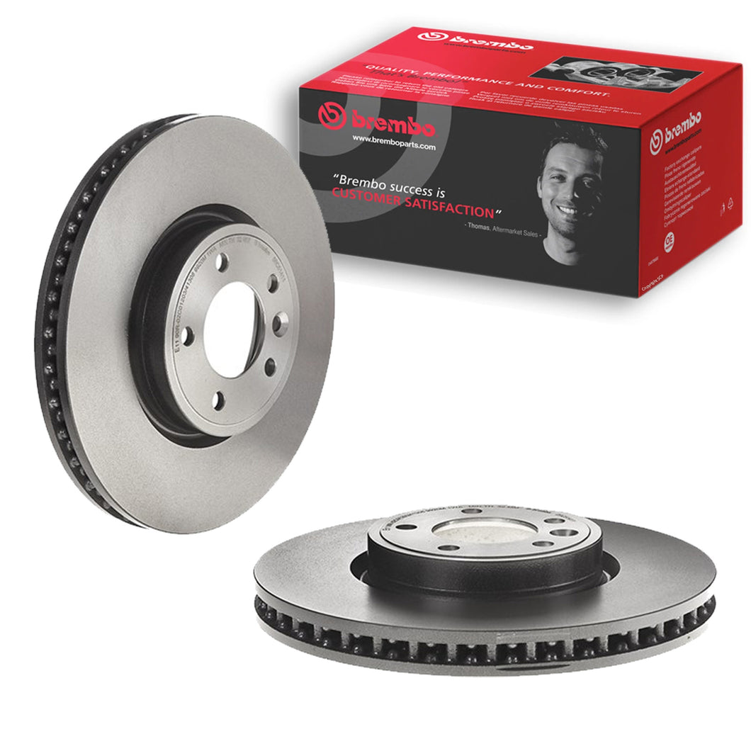 Front Brake Disc x2 349mm Fits Land Rover Discovery Range Sport Brembo 09C51411