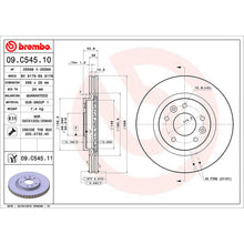 Load image into Gallery viewer, Front Brake Disc x2 296mm Fits Nissan Renault Qashqai Brembo 09C54511