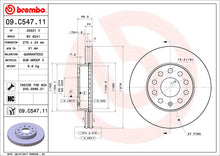 Load image into Gallery viewer, Golf Front Brake Discs x2 276mm Fits Audi A3 Seat Leon VW Brembo 09C54711