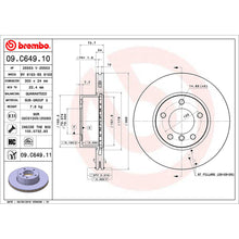 Load image into Gallery viewer, Front Brake Disc x2 300mm Fits BMW 1 3 Series Z4 Brembo 09C64911