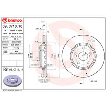 Load image into Gallery viewer, Alphard Front Brake Discs x2 Fits Toyota Estima Brembo 09C71011