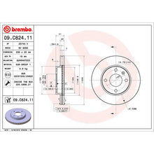Load image into Gallery viewer, Front Brake Disc x2 236mm Fits Vauxhall Viva Brembo 09C82411