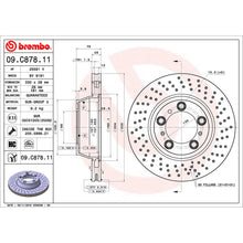 Load image into Gallery viewer, Rear Brake Disc x2 330mm Fits Porsche 911 Brembo 09C87811