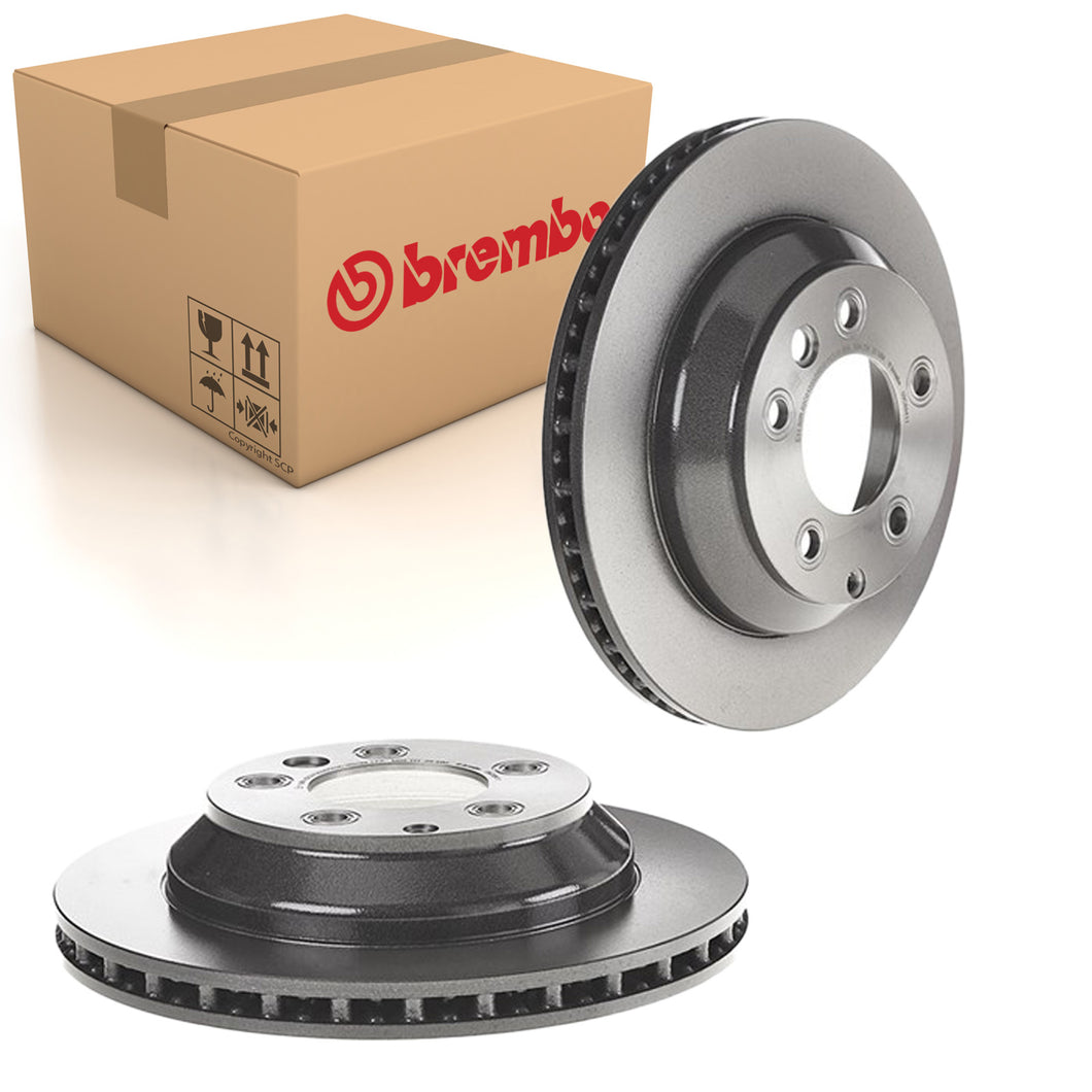 Q7 Rear Brake Discs x2 330mm Fits Audi Porsche VW Touareg Brembo 09C88411