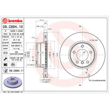Load image into Gallery viewer, Front Brake Disc x2 310mm Fits BMW 5 Series Brembo 09C89411