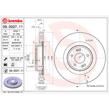 Load image into Gallery viewer, Stinger Front Brake Discs x2 Fits Kia Genesis G70 Brembo 09D02711
