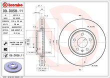 Load image into Gallery viewer, A6 Front Brake Discs x2 318mm Fits Audi A4 A5 A7 Q5 Allroad Brembo 09D05811