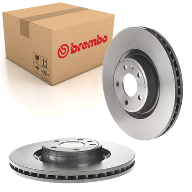 A4 Front Brake Discs x2 Fits Audi A5 A6 A7 Q5 Brembo 09D05911
