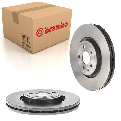 Velar Front Brake Discs x2 Fits Jaguar F-Pace Range Rover Brembo 09D06321