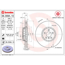 Load image into Gallery viewer, Front Brake Disc x2 348mm Fits BMW 5 7 Series X3 X4 Brembo 09D09413
